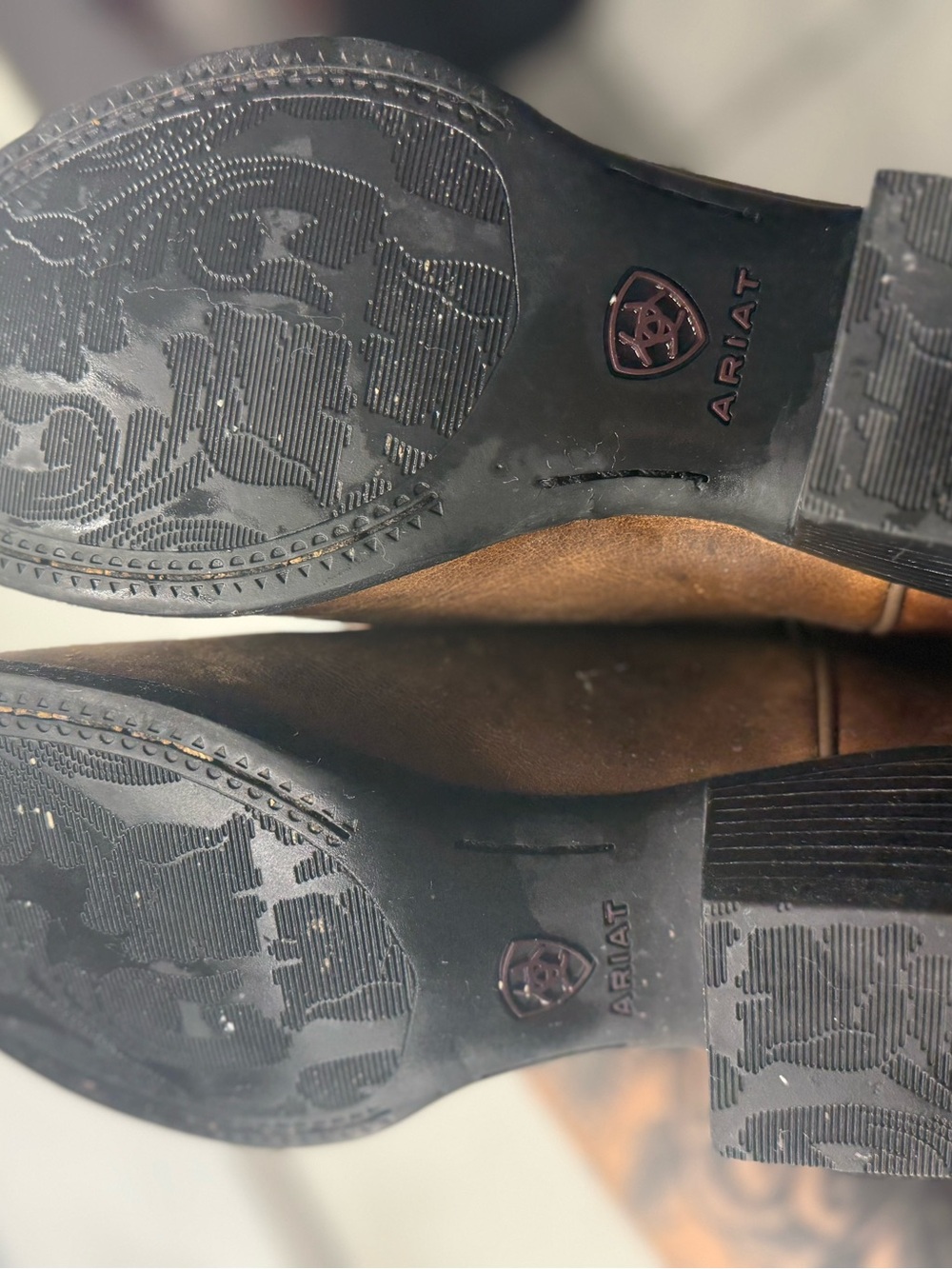 Ariat Brown Leather Western Heeled Boots - Picture 5 of 7